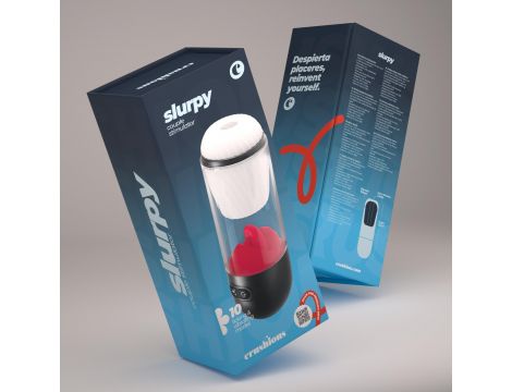 Masturbator rotacyjny Crushious Slurpy 2 w 1 USB 22 cm - 9