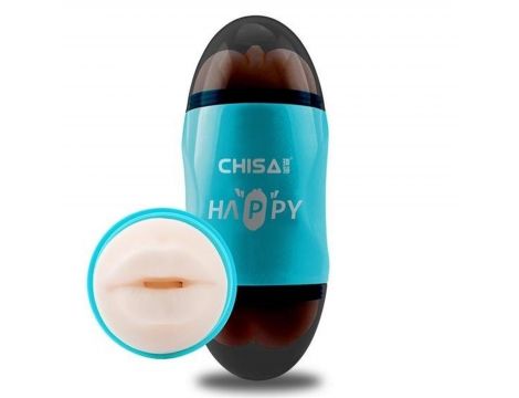 Realistyczny masturbator usta pośladki z wibracją Happy Cup MX - 3