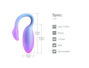 Wibrator noszony Magic Motion Flamingo Max niebieski z aplikacją
