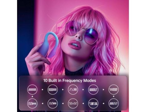 Wibrator noszony Magic Motion Flamingo Max niebieski z aplikacją - 17