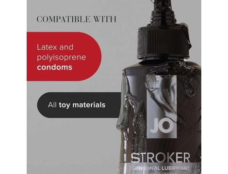 Lubrykant Stroker System JO na bazie wody czarny 240ml - 2