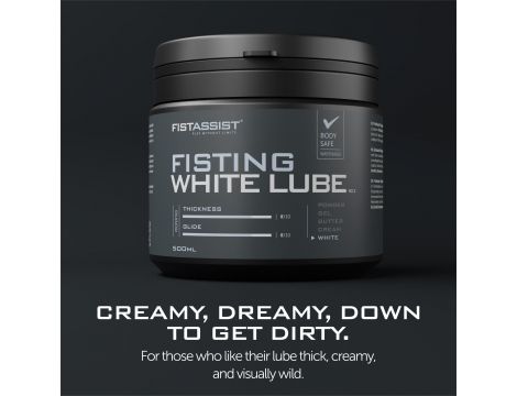 Gęsty biały lubrykant do fistingu Fist Assist Cobeco 500ml - 5