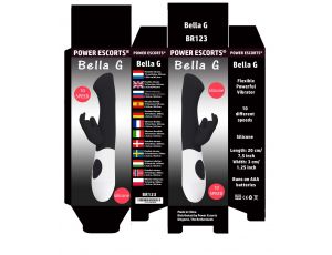 Wibrator punktu G Bella G Power Escorts czarny 20 cm