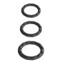 Power Escorts - BR186 - Ribbed Cockring - 3 Pack Cockring Set - 2