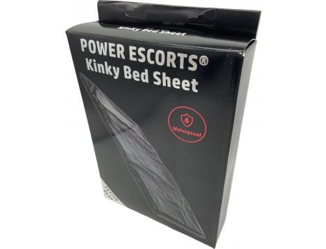 Power Escorts - BR190 - Kinky Bed Sheet Black - 160 x 227 CM - 3