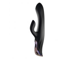 Wibrator króliczek Rachel Deluxe Power Escorts czarny silikonowy USB 23 cm