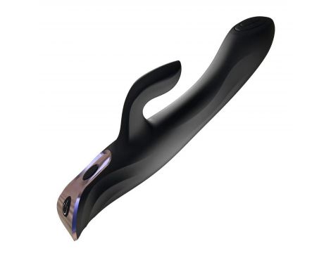 Wibrator króliczek Rachel Deluxe Power Escorts czarny silikonowy USB 23 cm - 2