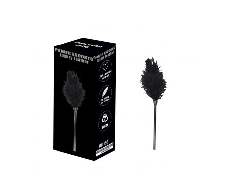 Luxury feather black
