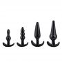 Plug-Quatro Anal Plugs Starter Set- 4-Pack Black - 10