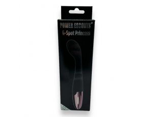 Wibrator punktu G Power Escorts silikonowy czarny USB 18 cm