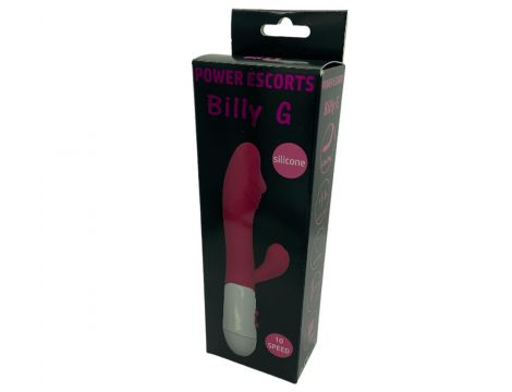 Wibrator króliczek silikonowy Power Escorts 20 cm czarny