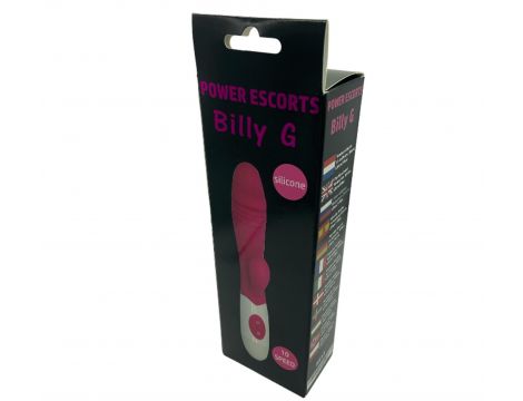Wibrator króliczek silikonowy Power Escorts 20 cm czarny - 3