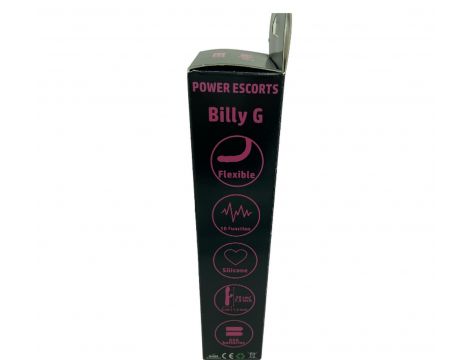 Wibrator króliczek silikonowy Power Escorts 20 cm czarny - 6