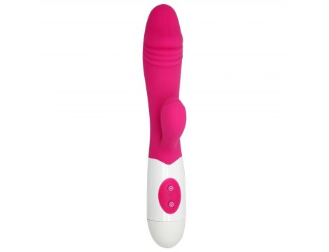 Wibrator króliczek silikonowy Power Escorts 20 cm czarny - 7