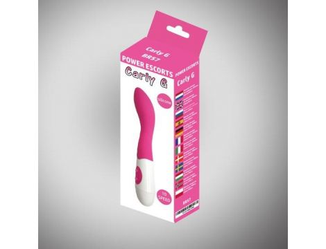 Carly g pink 20 cm silicone vibrating 10 speed