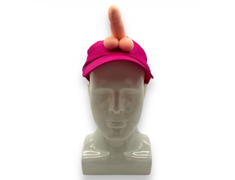 Czapka z penisem Kinky Pleasure różowa - 2