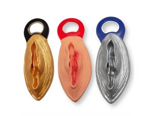 Otwieracz do butelek w kształcie cipki Kinky Pleasure złoty