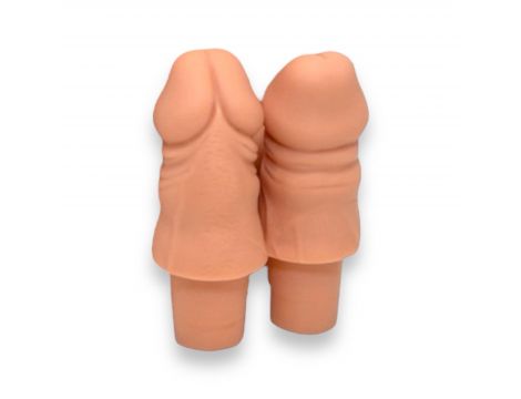 Korek do wina w kształcie penisa Kinky Pleasure biały - 2