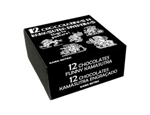 Kinky Pleasure - DS029 - Kamasutra Chocolate Box - 12 Funny and Delicious Treats