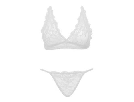 Ouno-Sexy Lingerie Set 2 parts-S/M-White - 3