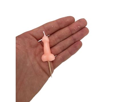 Świeczki w kształcie penisa Kinky Pleasure 5 szt cieliste - 2