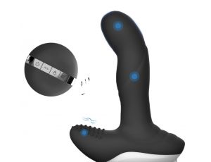 Masażer prostaty silikonowy Luxury Play USB 7 trybów podgrzewany czarny