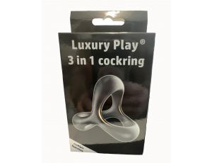 Ring- 3in1 Cockring Black
