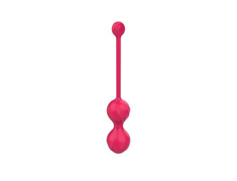 Kulki Kegla Lovesecret Premium z aplikacją różowe silikonowe USB 22 cm - 3