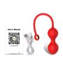 Kulki Kegla Lovesecret Premium z aplikacją różowe silikonowe USB 22 cm - 12