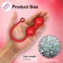 Kulki Kegla Lovesecret Premium z aplikacją różowe silikonowe USB 22 cm - 13