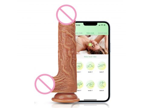 Wibrator realistyczny Lovesecret Premium z aplikacją 21.5 cm - 5