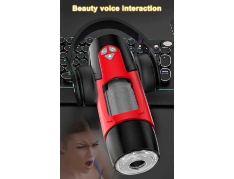 Masturbator obrotowo teleskopowy Lovesecret LS05 z aplikacją 27 cm - 10