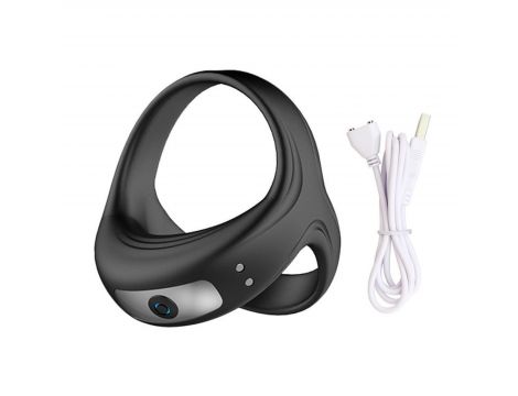 Wibrujący pierścień erekcyjny Lovesecret Premium silikonowy wodoodporny USB - 4