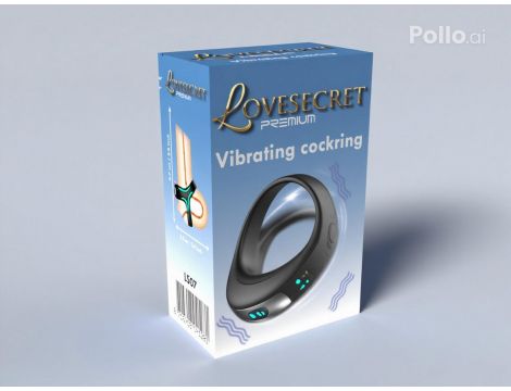Wibrujący pierścień erekcyjny Lovesecret Premium silikonowy wodoodporny USB - 6