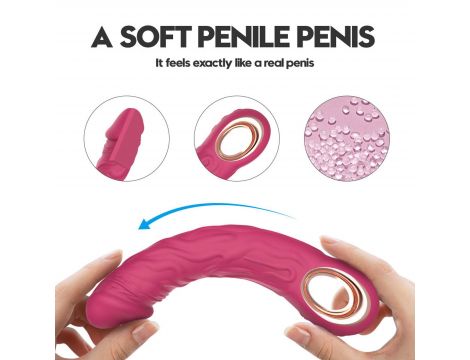 Wibrator Lovesecret Premium G Spot realistyczny różowy USB 22 cm