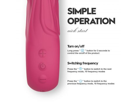 Wibrator Lovesecret Premium G Spot realistyczny różowy USB 22 cm - 2