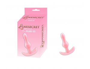 Korek analny Lovesecret T Plug różowy 8,5 cm