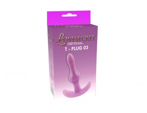 Korek analny Lovesecret T Plug 03 fioletowy 85 cm