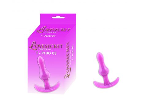 Korek analny Lovesecret T Plug 03 fioletowy 85 cm - 2
