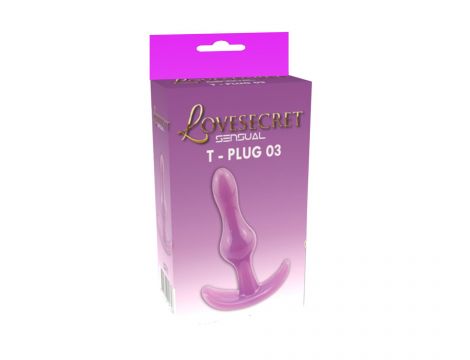 Korek analny Lovesecret T Plug 03 fioletowy 85 cm