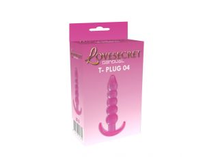 Korek analny Lovesecret T Plug 04 różowy 12 cm