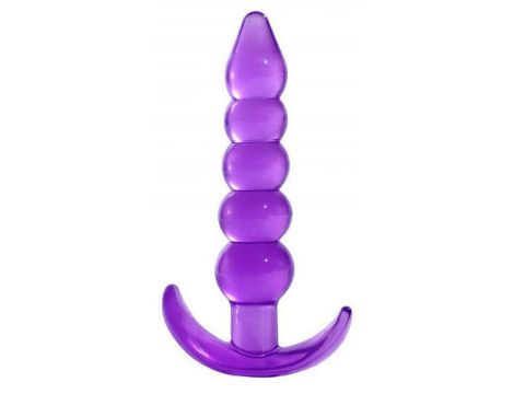 Korek analny TPE Lovesecret T Plug 05 fioletowy 12 cm - 4