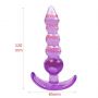 Korek analny TPE Lovesecret T Plug 05 fioletowy 12 cm - 2