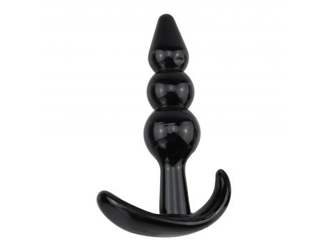 Korek analny Lovesecret T Plug 06 czarny 9 cm - 2
