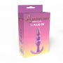 Korek analny Lovesecret Sensual T Plug 08 fioletowy 9,3 cm - 3