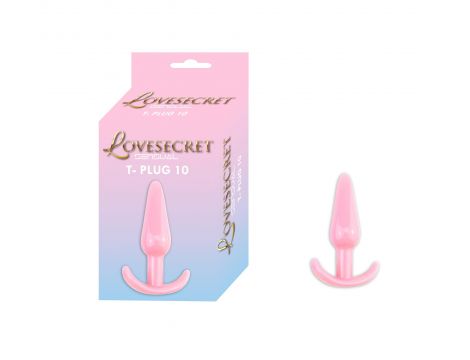 Korek analny Lovesecret Sensual T Plug 10 różowy 12,3 cm