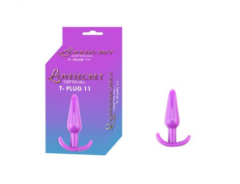 Korek analny elastyczny TPE Lovesecret Sensual fioletowy 12,3 cm - 3