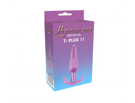 Korek analny elastyczny TPE Lovesecret Sensual fioletowy 12,3 cm