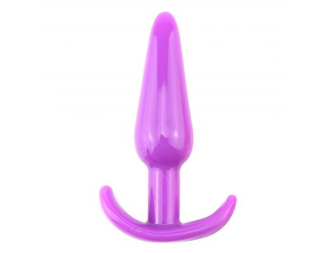 Korek analny elastyczny TPE Lovesecret Sensual fioletowy 12,3 cm - 2