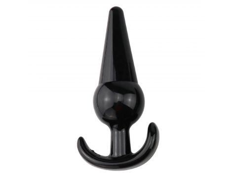 Korek analny Lovesecret Sensual T Plug 12 czarny 12,6 cm - 3